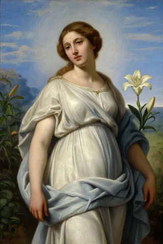 Gabrielle feminine form of Gabriel tradition