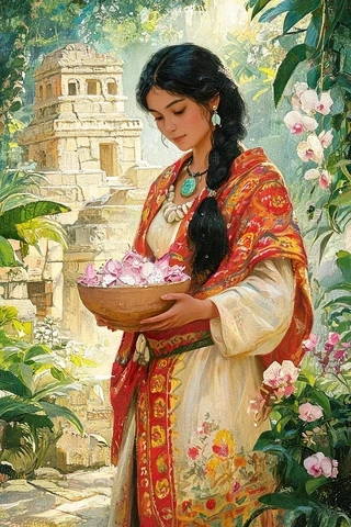 Itzel 名字源頭意象圖